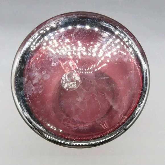 Amethyst Glass Pitcher Water Pitcher Applied Handle Blown Glass VTG - Picture 6 of 7